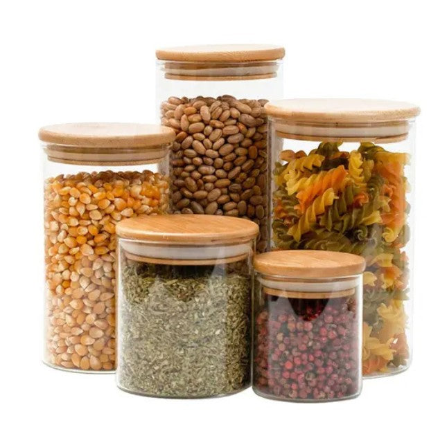 Kit 5 Potes Herméticos