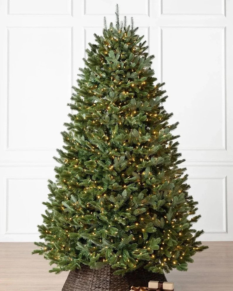 Árvore de Natal Verde Premium com Rodinhas e Micro LEDs Embutidos